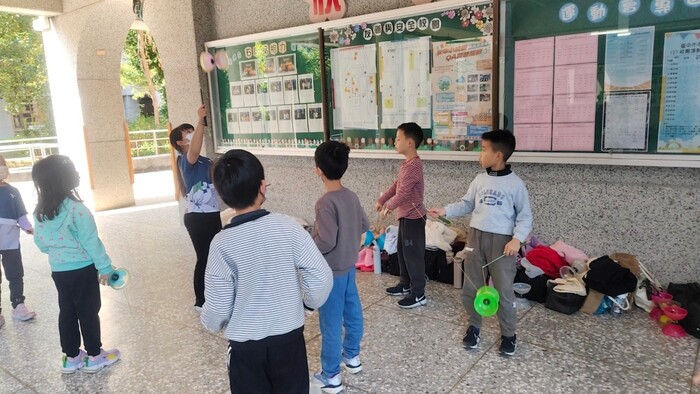 東新國中、東勢國中、東勢高工、豐原高中、石岡國中、石岡國小五校聯合扯鈴交流活動